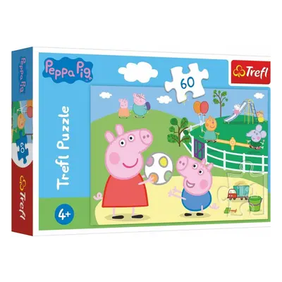 Trefl Puzzle Prasátko Peppa Zábava s přáteli 60 dílků