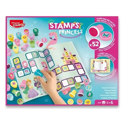 Kreativní sada Maped Creativ Stamps Princess 52 ks razítek