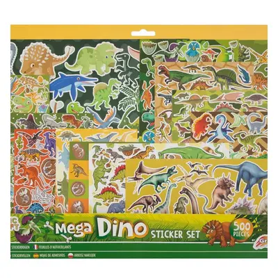 Ditipo Dětské samolepky Dinosaurus mega set