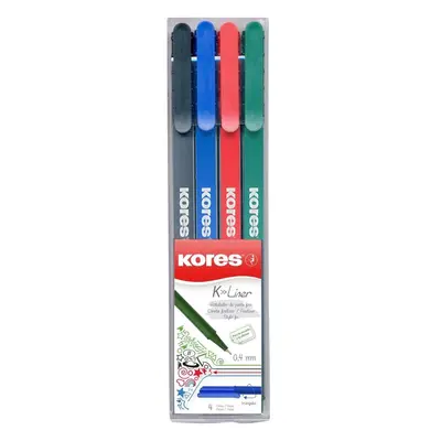 Kores K-Liner sada 0,4mm 4 barvy