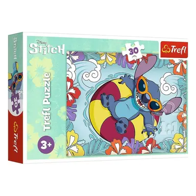 Trefl Puzzle Lilo&Stitch na dovolené 30 dílků