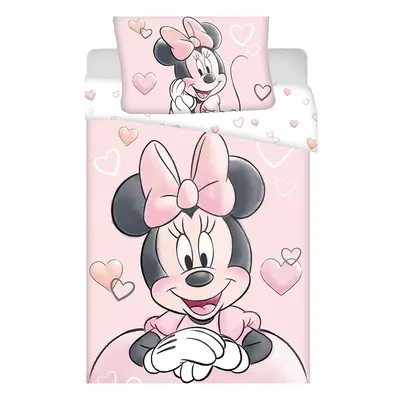 Jerry Fabrics Dětské povlečení do postýlky Minnie Powder pink baby