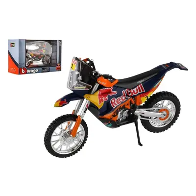 Motorka Bburago Red Bull KTM Rally Dakar 2019 kov/plast 12cm na volný chod