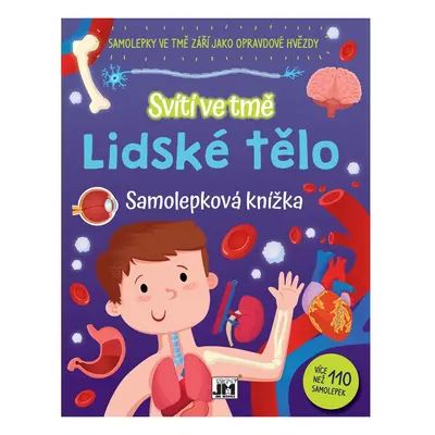 Samolepková knížka Svítí ve tmě Lidské tělo