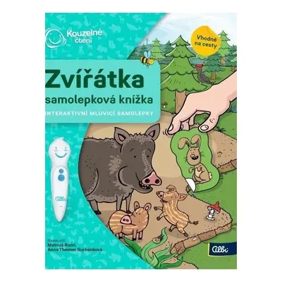 ALBI Kouzené čtení - Samolepková knížka Zvířátka