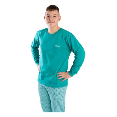 Bettymode Pánské pyžamo GREEN AUTHENTICS dlouhý rukáv, XL