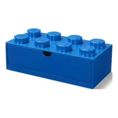 Stolní box LEGO 8 se zásuvkou - modrá