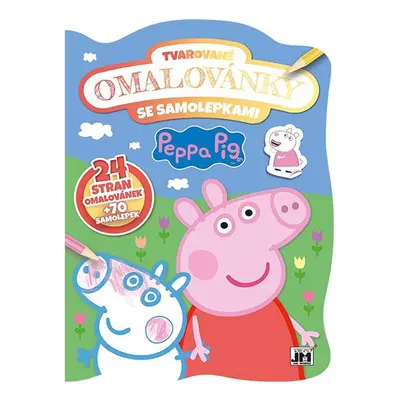 Tvarované omalovánky se samolepkami Prasátko peppa