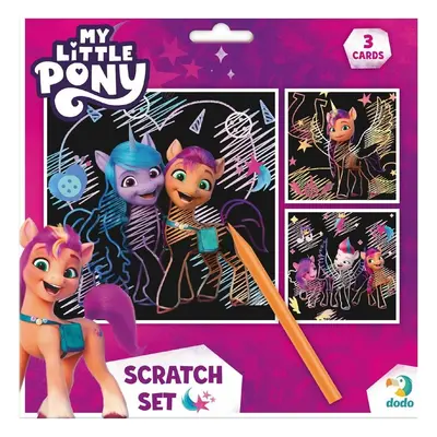 Škrabací obrázek 3ks barevný My little Pony