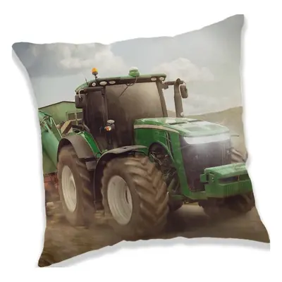 Jerry Fabrics Polštářek Traktor Green