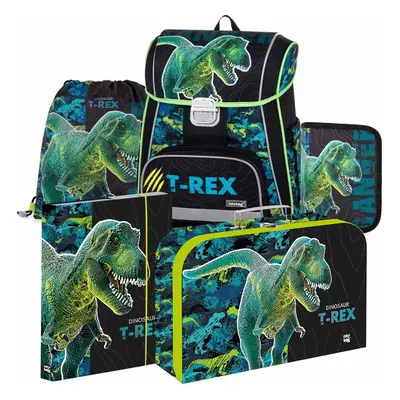 Karton P+P Školní aktovka Oxybag PREMIUM Dinosaurus 5dílný SET