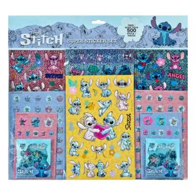 Dětské samolepky Stitch set 500 ks