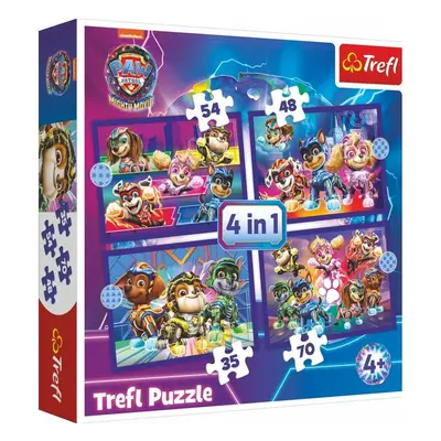 Trefl Puzzle 4v1 The Mighty Movie 2023 Paw Patrol/Tlapková Patrola