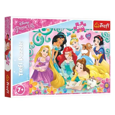 Trefl Puzzle Šťastný svět princezen/Disney Princess 200 dílků