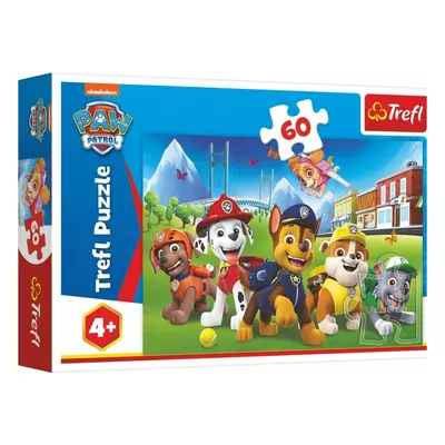 Trefl Puzzle Tlapková patrola v trávě 60 dílků