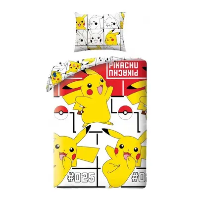 Halantex Povlečení Pokémon Pikachu Happy