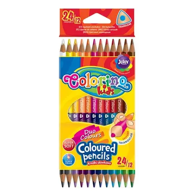 Pastelky Colorino 12ks oboustranné