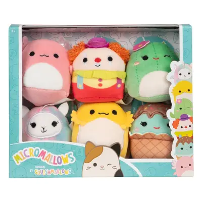 Jazwares SQUISHMALLOWS Micromallows 6Pack - Axolotl, Klaun, Lamo-pegakorn, Kaktus, Agama, Cupcak