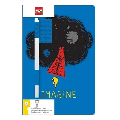 Lego Stationery Zápisník A5 s modrým perem - Imagine