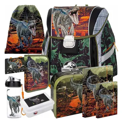 Školní aktovka Oxybag PREMIUM Light Jurassic World 23 9dílný set