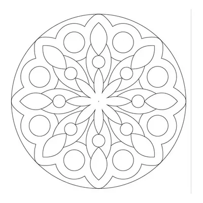 Malování pískem šablona Mandala 7.