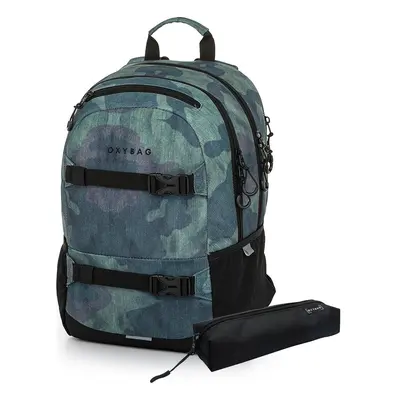 Karton P+P Studentský batoh + etue OXY Sport Camo