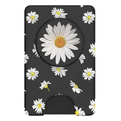 PopSockets PopWallet+ White Daisy, pouzdro na karty/vizitky apod. s integrovaným PopGrip G