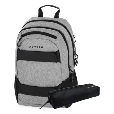 Karton P+P Studentský batoh + etue OXY Sport Grey Melange