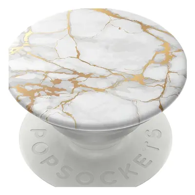 PopSockets PopGrip Gen.2, Gold Lutz Marble, bílo-zlatý mramor