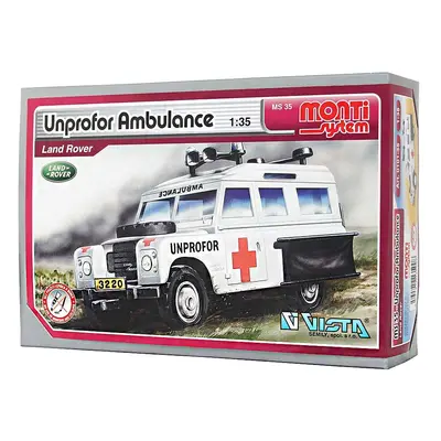 Beneš a Lát Stavebnice Monti 35 Unprofor Ambulance Land Rover 1:35