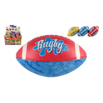 Teddies Míček rugby ovál pěna 14cm 3 barvy