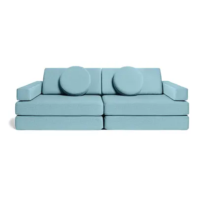 Rozkládací dětská pěnová pohovka a bunker SHAPPY PLAY SOFA ORIGINAL více barev Barva: Sky Blue