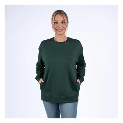 Moniel kojící mikina krátká Basic Dark Green