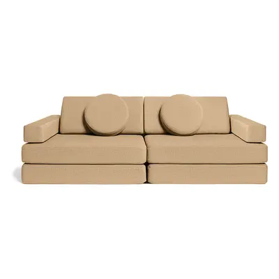 Rozkládací dětská pěnová pohovka a bunker SHAPPY PLAY SOFA ORIGINAL více barev Barva: Camel