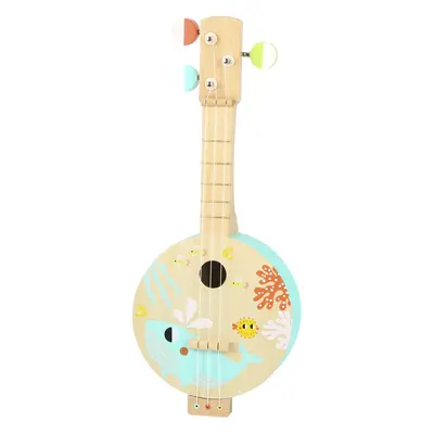 Tooky Toy Dřevěné banjo pro děti s tématem moře Tooky