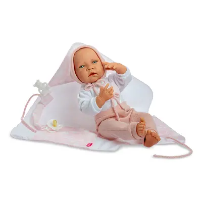 Berjuan panenka miminko Newborn Special Boutique Doll s příslušenstvím 45cm