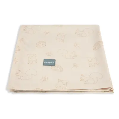 Bambusová deka/šátek Sleepee Bamboo 3v1 Vintage Animals Cream