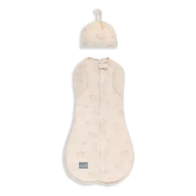 Zavinovačka Sleepee Second Step Swaddle s čepičkou zdarma Vintage Animals Cream