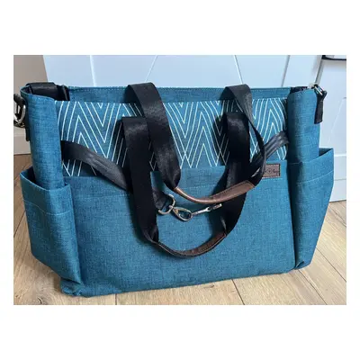 Kinder Hop Přebalovací taška na kočárek 2v1 Traveler Bag Space Turquoise