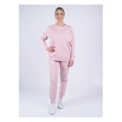 Moniel kojící tepláková souprava s krátkou mikinou vel.XXL a S Basic Powder pink