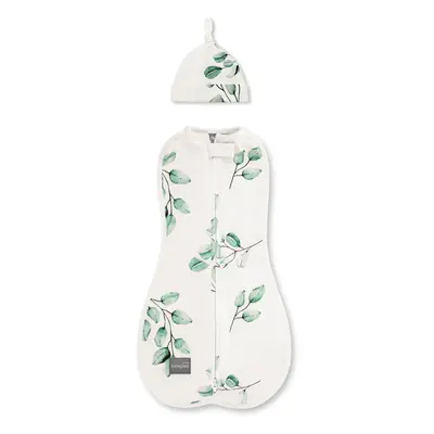 Zavinovačka Sleepee First Step Swaddle s čepičkou zdarma Eukalyptus