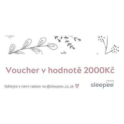 Sleepee Dárkový voucher v hodnotě 2000 Kč