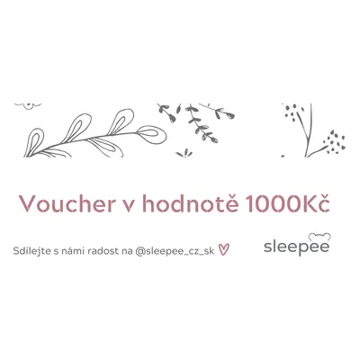 Sleepee Dárkový voucher v hodnotě 1000 Kč