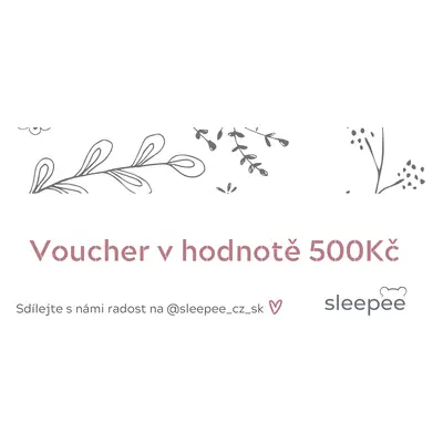 Sleepee Dárkový voucher v hodnotě 500 Kč