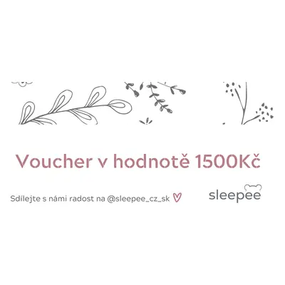 Sleepee Dárkový voucher v hodnotě 1500 Kč