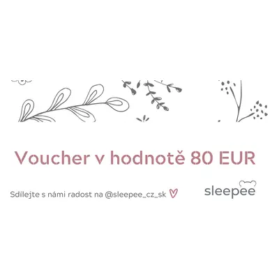 Sleepee Dárkový voucher v hodnotě 80 EUR