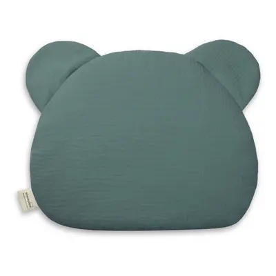 Mušelínový plochý polštář Teddy Bear Sleepee Ocean Green Světlejší zelená