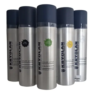 Barva na vlasy ve spreji - Kryolan Color Spray, barva žlutá