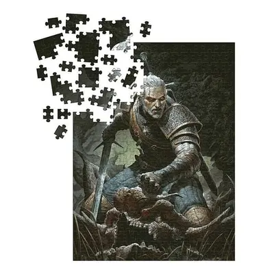 Puzzle Zaklínač - Geralt a trofej, 1000 dílků