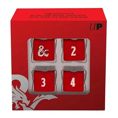 Sada kostek Dungeons & Dragons - Heavy Metal Red and White D6 (Ultra Pro)